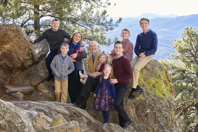 The McGarrity family (L to R) Jeffrey, Augustine, Sonia, Charlotte, Jeff, RoseMarie, Cecilia, Sean, Brendan, Thomas. Photo courtesy of Patrick Sola.